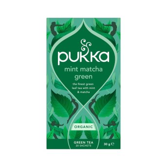 Organic Mint Matcha Green Tea Bags Pukka 20bgs