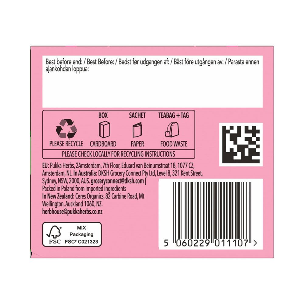 Organic Peppermint & Licorice Pukka 20bgs Organic Peppermint & Licorice Pukka 20bgs