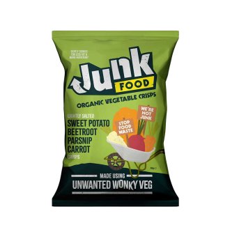Organic Mixed Veg Crisps Junk Crisps 12x100g