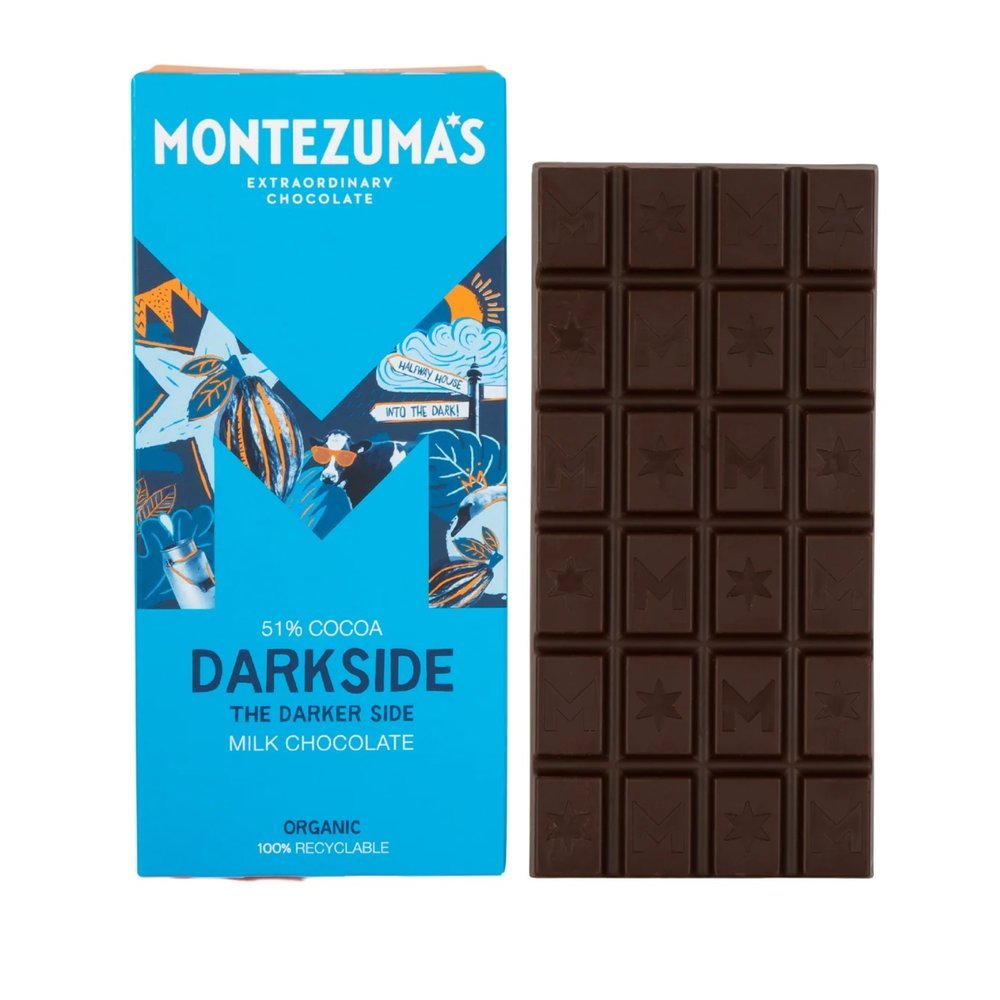 Organic Darkside - Dark/Milk Chocolate Montezuma 12x90g