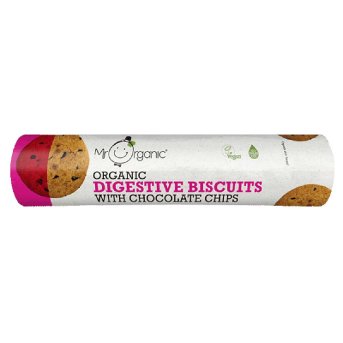 Organic Digestive Biscuits With Chocolate Chips Mr Organic 2