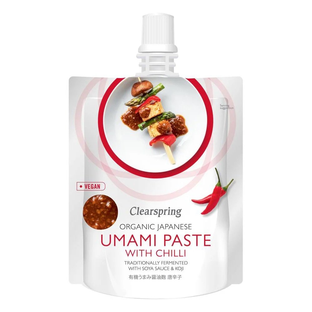 Organic Chilli Umami Paste Clearspring 6x150g Organic Chilli Umami Paste Clearspring 6x150g