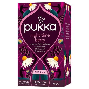 Organic Night Time Berry - berries, echinacea & chamomile Pukka 4x20bags Organic Night Time Berry - berries, echinacea & chamomile Pukka 4x20bags
