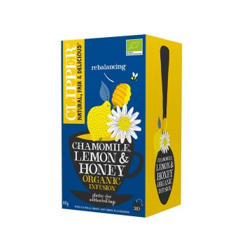 Organic Chamomile Lemon & Honey Infusion Clipper 4x20bags