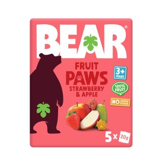 Strawberry & Apple - Paws Bear 18x20g Strawberry & Apple - Paws Bear 18x20g