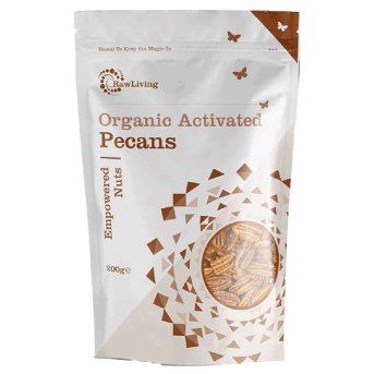 Organic Activated Pecan Nuts Raw Living 200g