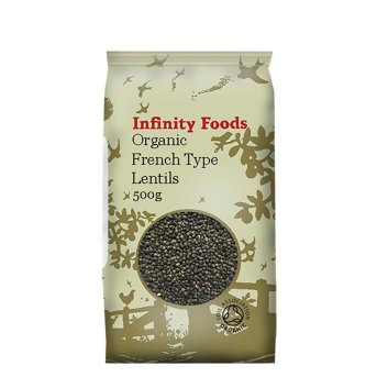 Organic French Type Lentils Infinity Foods 500g