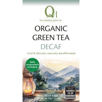 Organic Decaffeinated Green Tea Bags Qi 6x20bags Organic Decaffeinated Green Tea Bags Qi 6x20bags