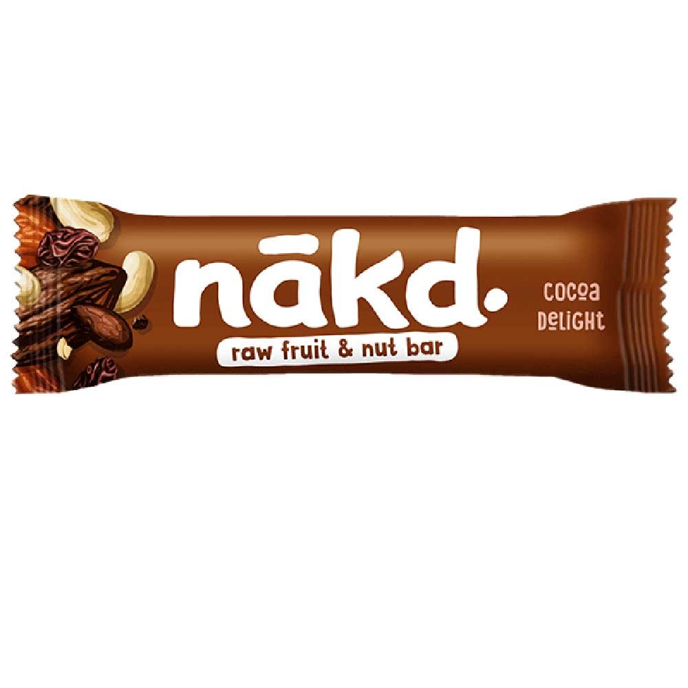 Cocoa Delight Raw Wholefood Bar Nakd 35g Cocoa Delight Raw Wholefood Bar Nakd 35g