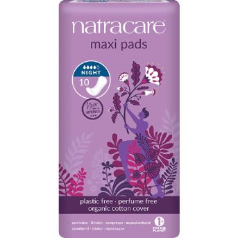 Night Time Maxi Pads Natracare 10