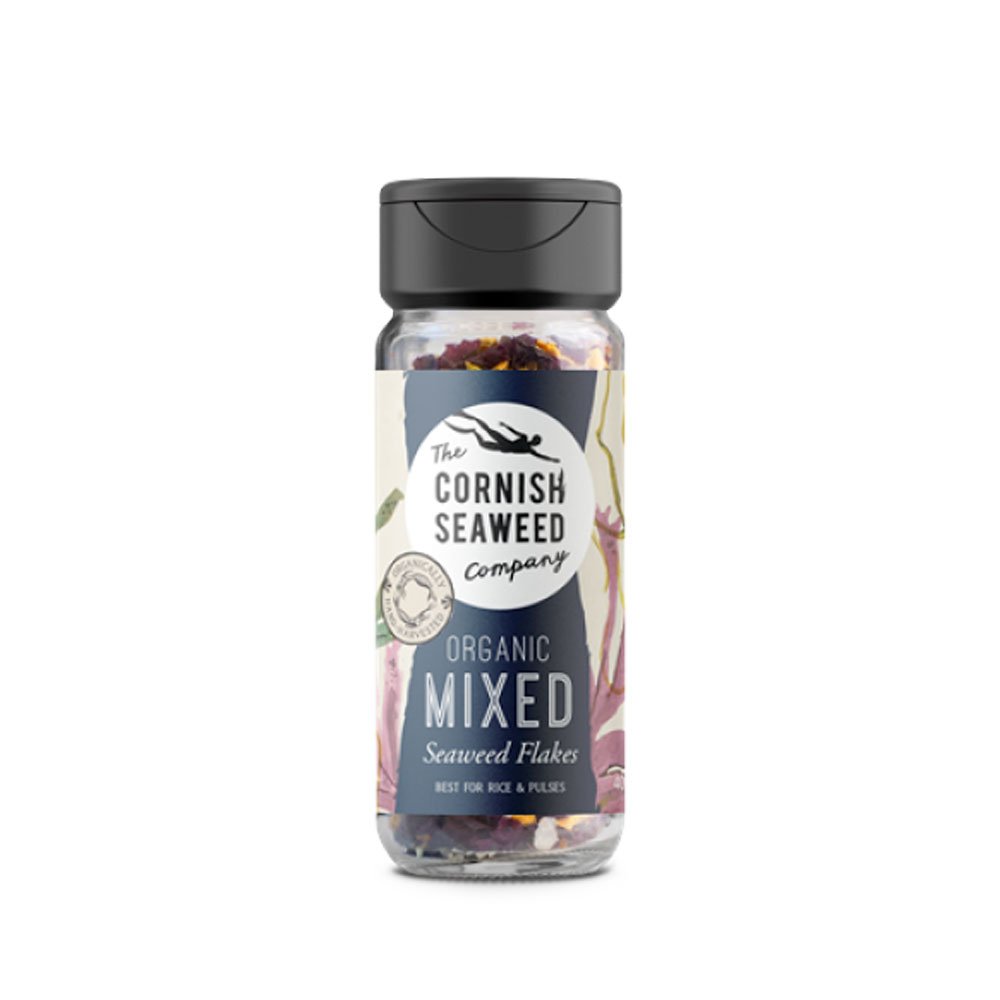 Organic Mixed Seaweed Flakes - shaker Cornish Seaweed 40g