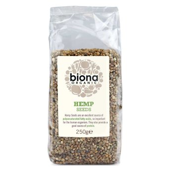 Organic Hemp Seeds - whole Biona 250g Organic Hemp Seeds - whole Biona 250g