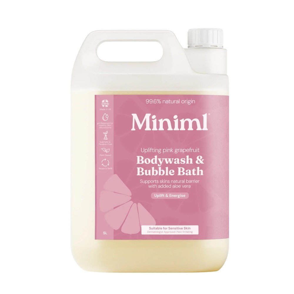 Bodywash & Bubble Bath - Pink Grapefruit & Aloe Miniml 5l