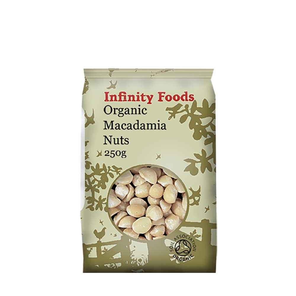 Organic Macadamia Nuts Infinity Foods 250g Organic Macadamia Nuts Infinity Foods 250g