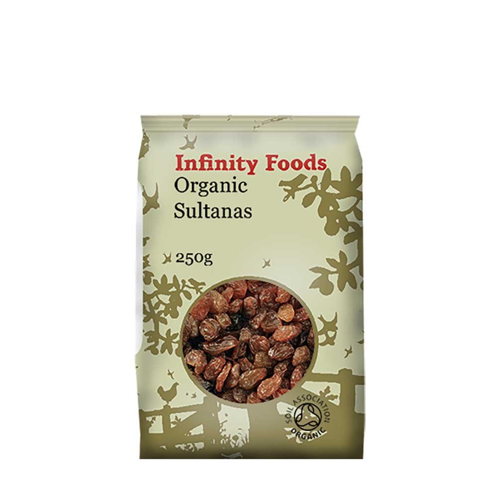 Organic Sultanas Infinity Foods 250g