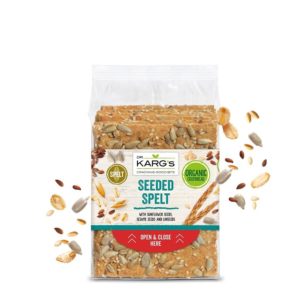 Organic Spelt Seeded Crispbread Karg 8x200g Organic Spelt Seeded Crispbread Karg 8x200g