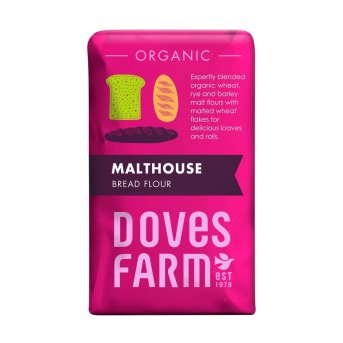 Organic Malthouse Bread Flour Doves Farm 5x1kg