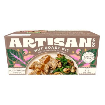 Wild Mushroom & Garlic Nut Roast Kit Artisan & Co. 6x212g Wild Mushroom & Garlic Nut Roast Kit Artisan & Co. 6x212g