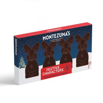 Organic Dark Chocolate Reindeers Montezuma 20x60g Organic Dark Chocolate Reindeers Montezuma 20x60g