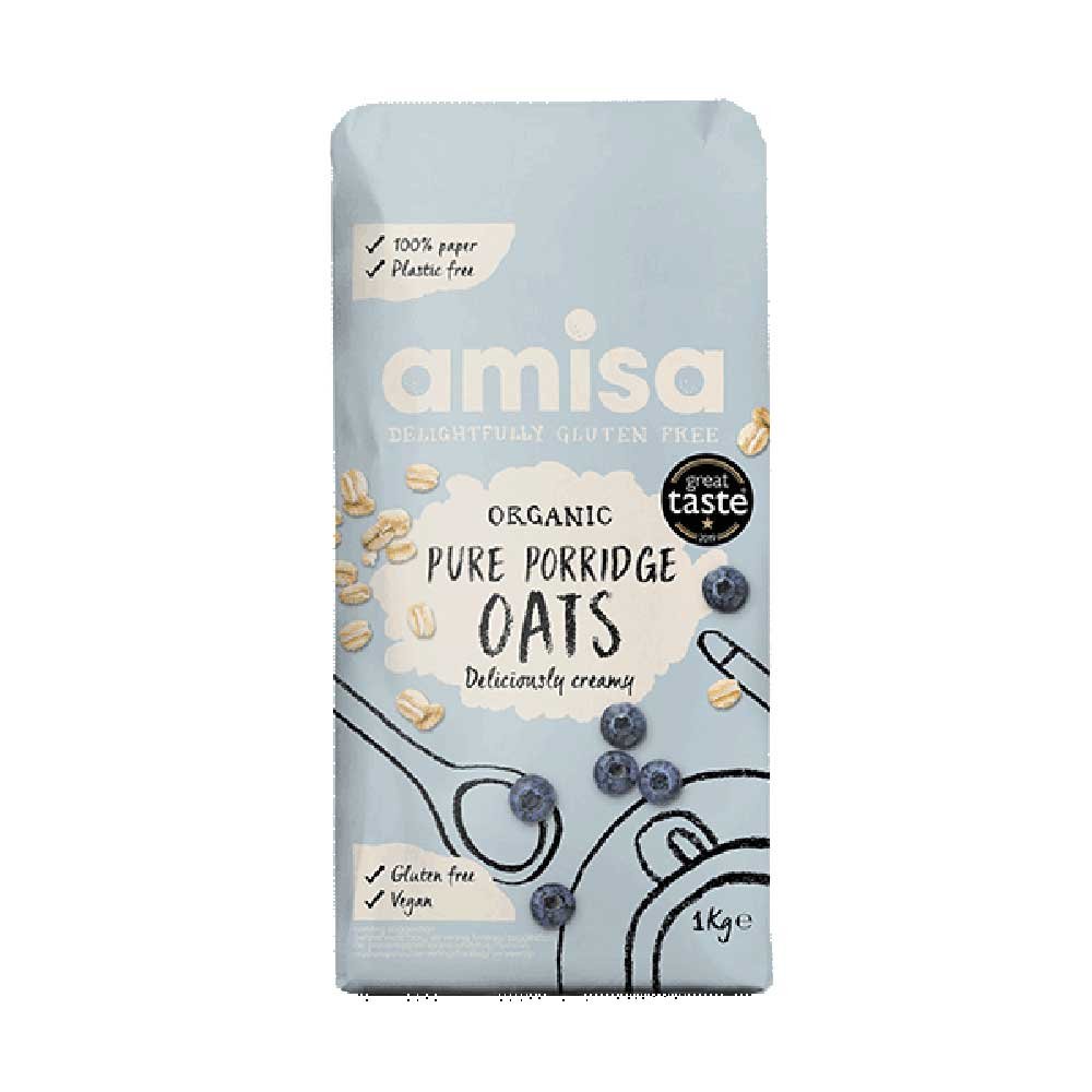 Organic Pure Porridge Oats Amisa 1kg