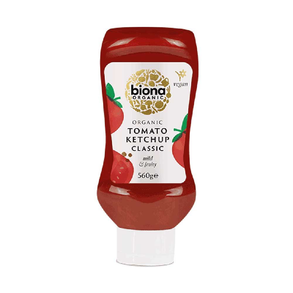 Organic Squeezy Classic Tomato Ketchup Biona 560g Organic Squeezy Classic Tomato Ketchup Biona 560g