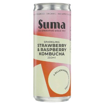Organic Strawberry & Raspberry Kombucha Suma 250ml Organic Strawberry & Raspberry Kombucha Suma 250ml