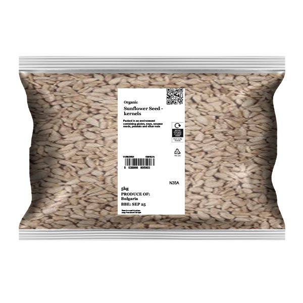 Organic Sunflower Seed - kernels Infinity Foods 5kg Organic Sunflower Seed - kernels Infinity Foods 5kg