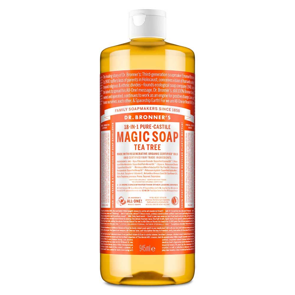 Organic Tea Tree Liquid Soap - single Dr. Bronner 1x946ml Organic Tea Tree Liquid Soap - single Dr. Bronner 1x946ml