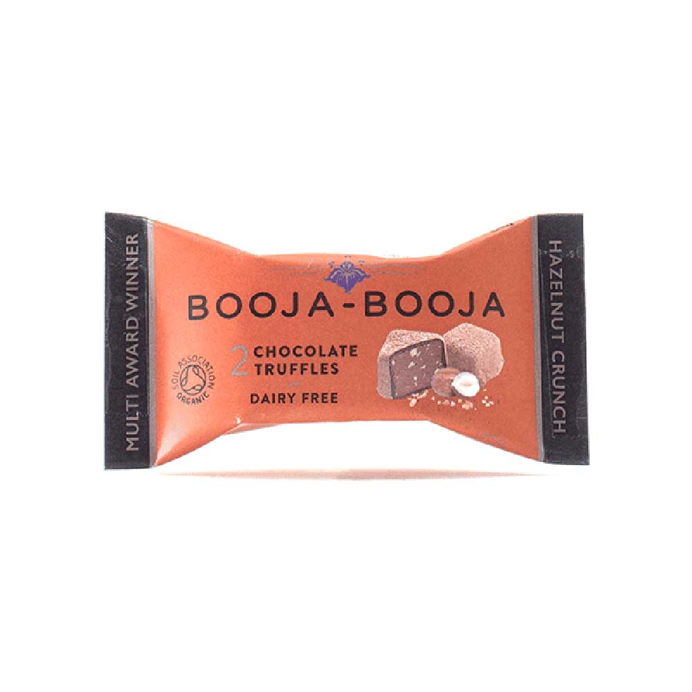 Organic Hazelnut Crunch - two truffle pack Booja Booja 16x23g Organic Hazelnut Crunch - two truffle pack Booja Booja 16x23g