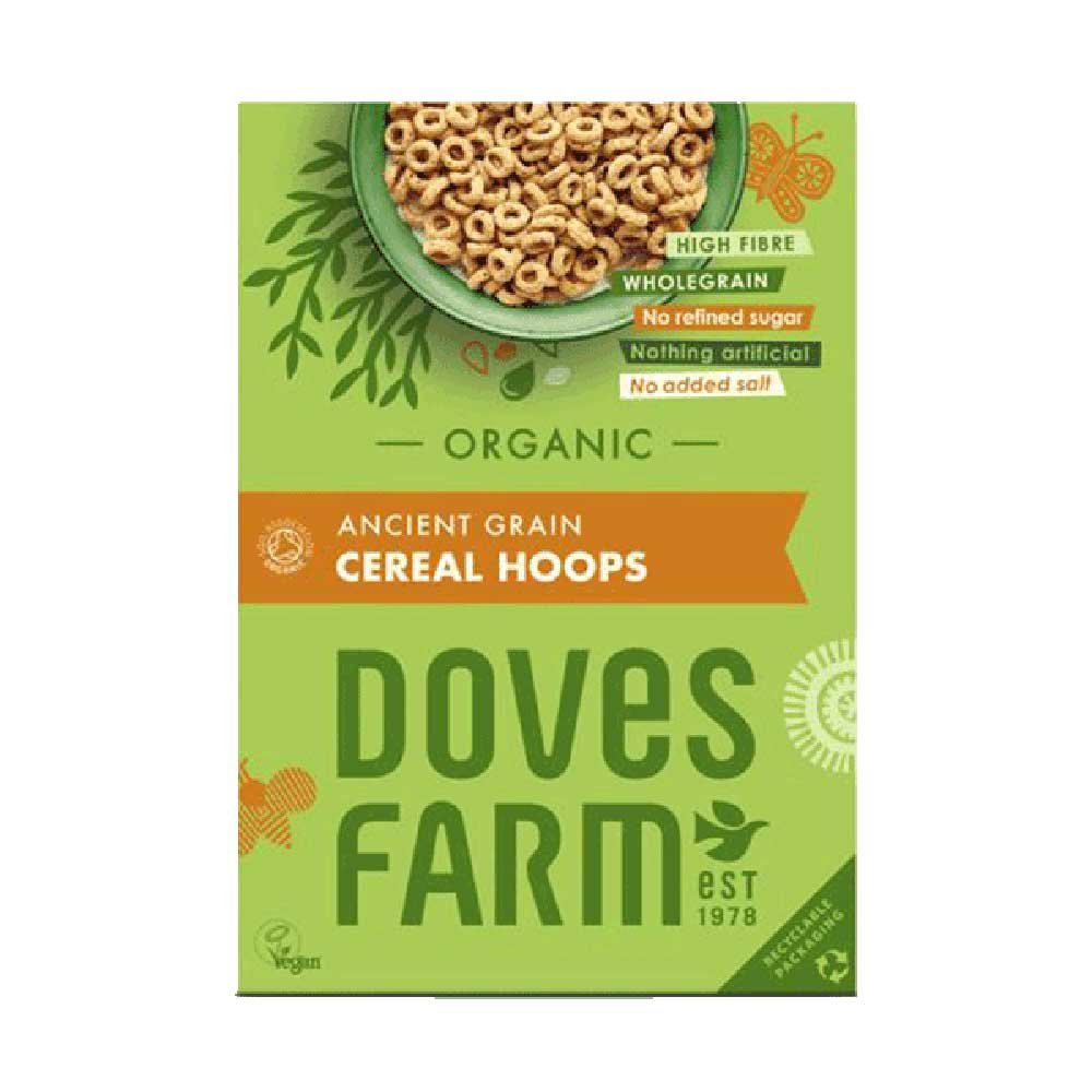 Organic Ancient Grain Cereal Hoops Doves Farm 300g