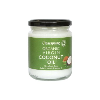 Organic Coconut Oil - virgin - 200g Clearspring 220ml