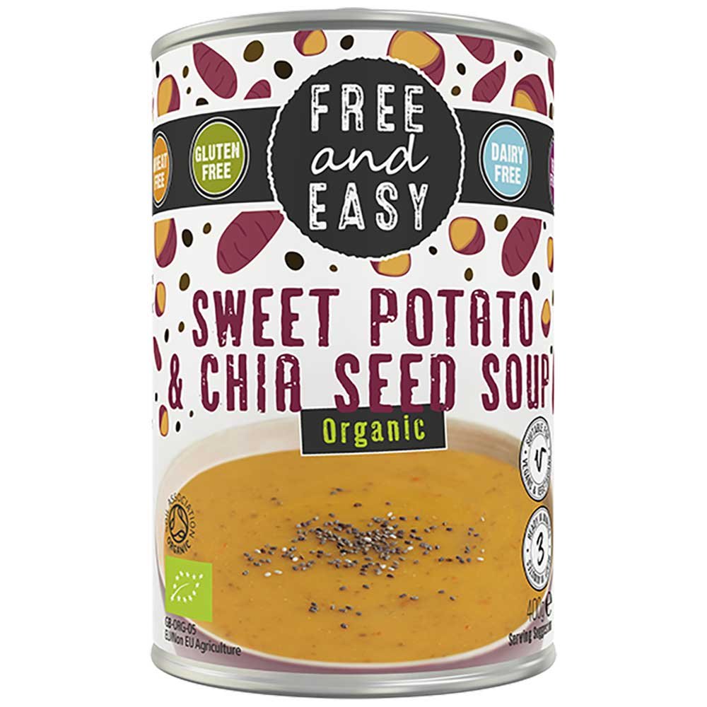 Organic Sweet Potato & Chia Seed Soup Free & Easy 400g