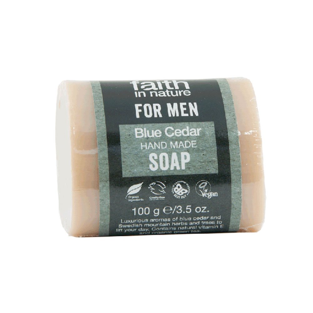Blue Cedar Soap Faith in Nature 100g Blue Cedar Soap Faith in Nature 100g