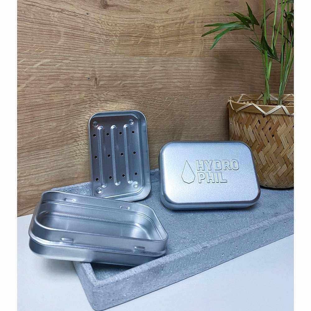 Travel Soap Box - Stainless Steel Hydrophil 6x1 Travel Soap Box - Stainless Steel Hydrophil 6x1