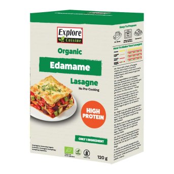 Organic Edamame Lasagne Explore Cuisine 6x120g Organic Edamame Lasagne Explore Cuisine 6x120g