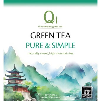 China Green Tea Pure & Simple - 80's Qi 5x80bags China Green Tea Pure & Simple - 80's Qi 5x80bags