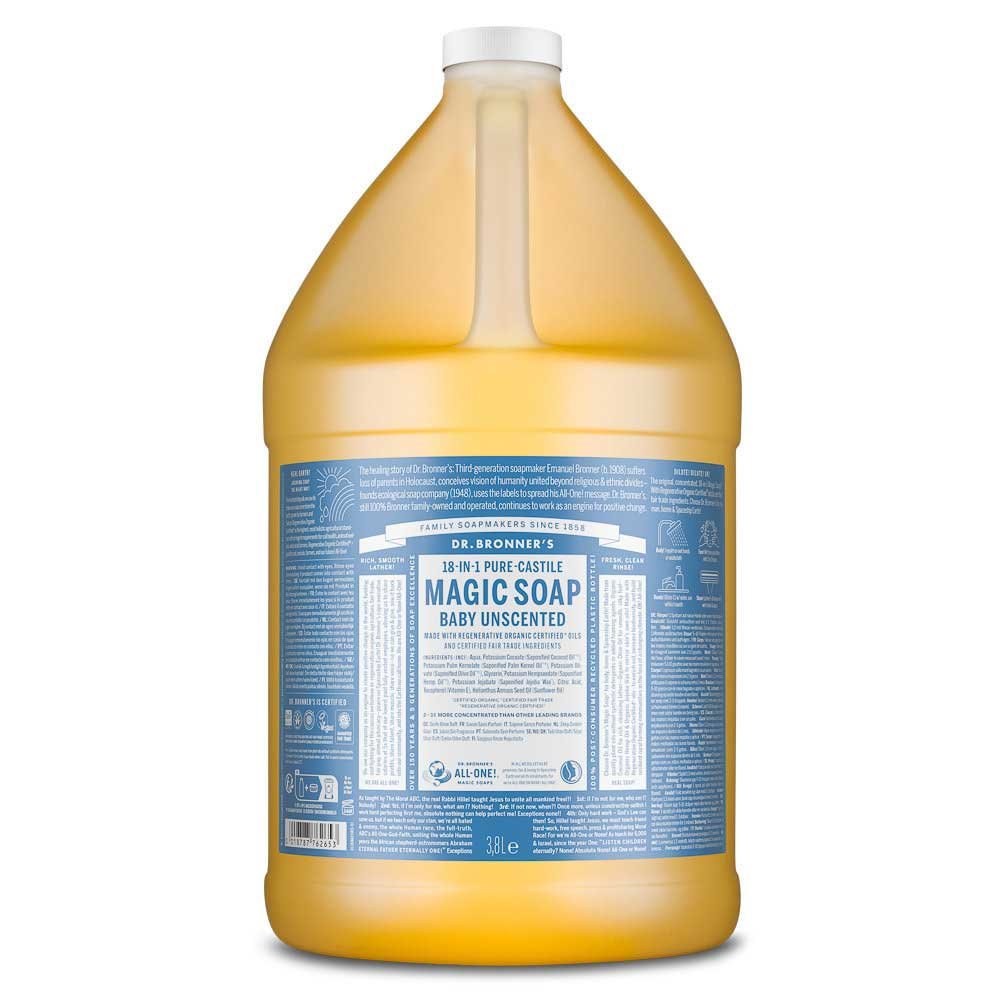 Organic Baby Mild Unscented Liquid Soap - single Dr. Bronner 3.79l Organic Baby Mild Unscented Liquid Soap - single Dr. Bronner 3.79l