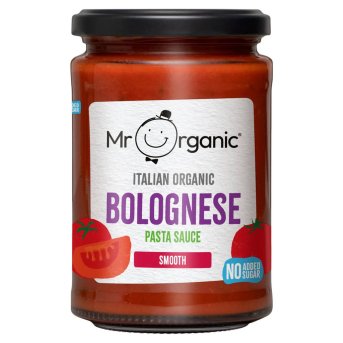 Organic Bolognese Smooth Pasta Sauce Mr Organic 6x350g