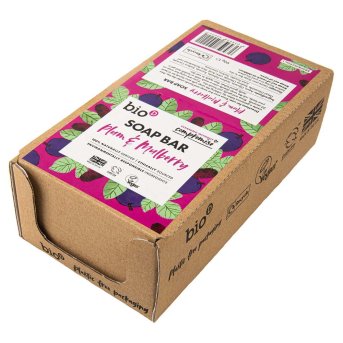 Plum & Mulberry Naked Soap Bar Bio-D 6x90g
