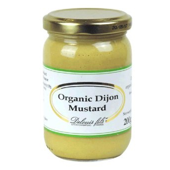 Organic Dijon Extra Strong Smooth Delouis Fils 200g