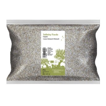 Organic Oatmeal - Coarse (Pinhead) Infinity Foods 5kg