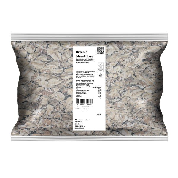 Organic Muesli Base Infinity Foods 5kg