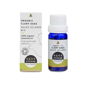 Organic Clary Sage Oil Aqua Oleum 10ml Organic Clary Sage Oil Aqua Oleum 10ml