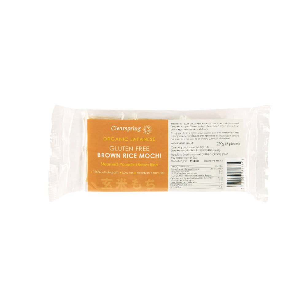 Organic Brown Rice Mochi - gluten-free Clearspring 250g