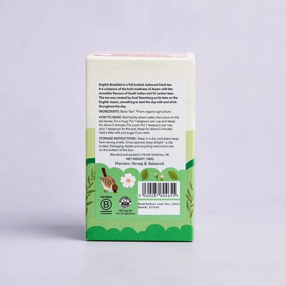 Organic English Breakfast Steenbergs 4x100g Organic English Breakfast Steenbergs 4x100g