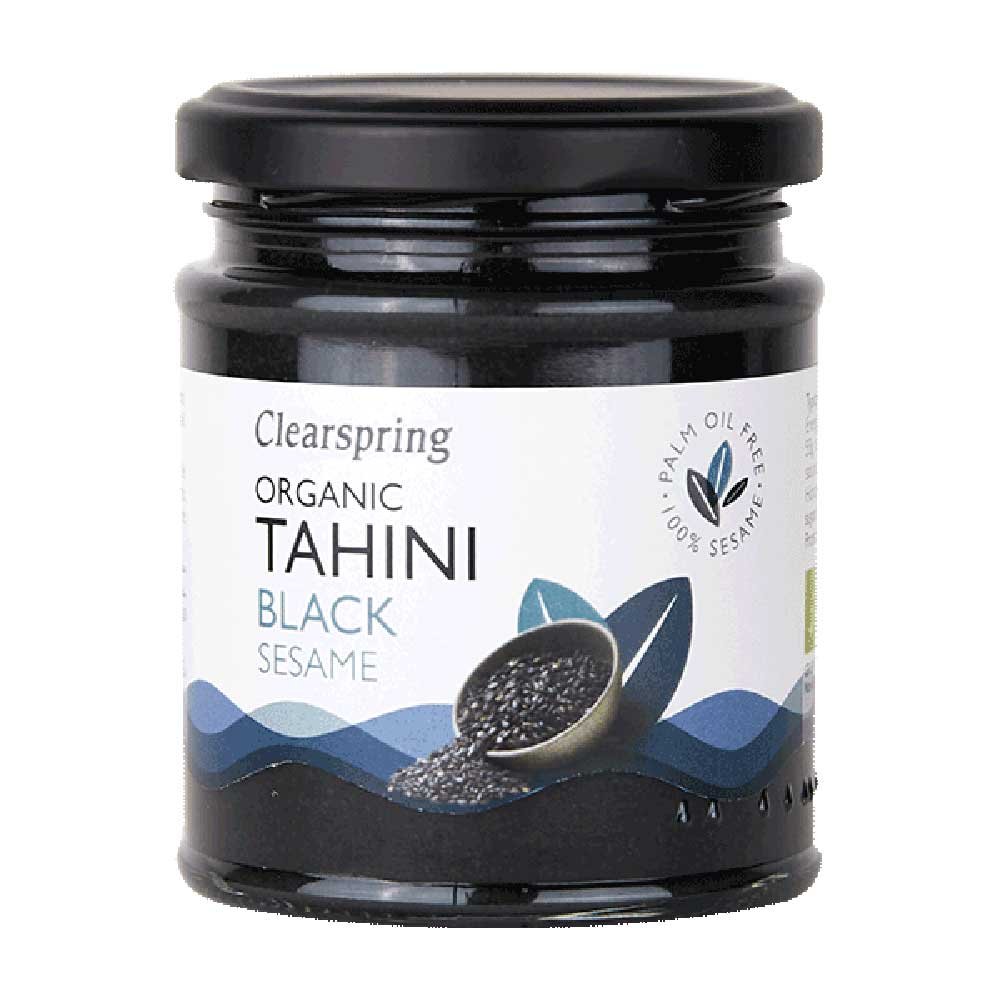 Organic Tahini Black Sesame Clearspring 170g
