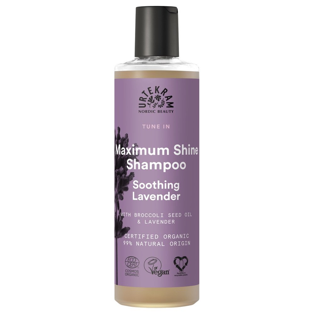 Organic Maximum Shine Shampoo - Soothing Lavender Urtekram 6x250ml