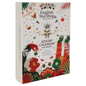 Organic Advent Calendar Tea Book - white English Tea Shop 6x304g
