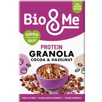 Cocoa & Hazelnut Protein Boosted Granola Bio & Me 5x360g Cocoa & Hazelnut Protein Boosted Granola Bio & Me 5x360g