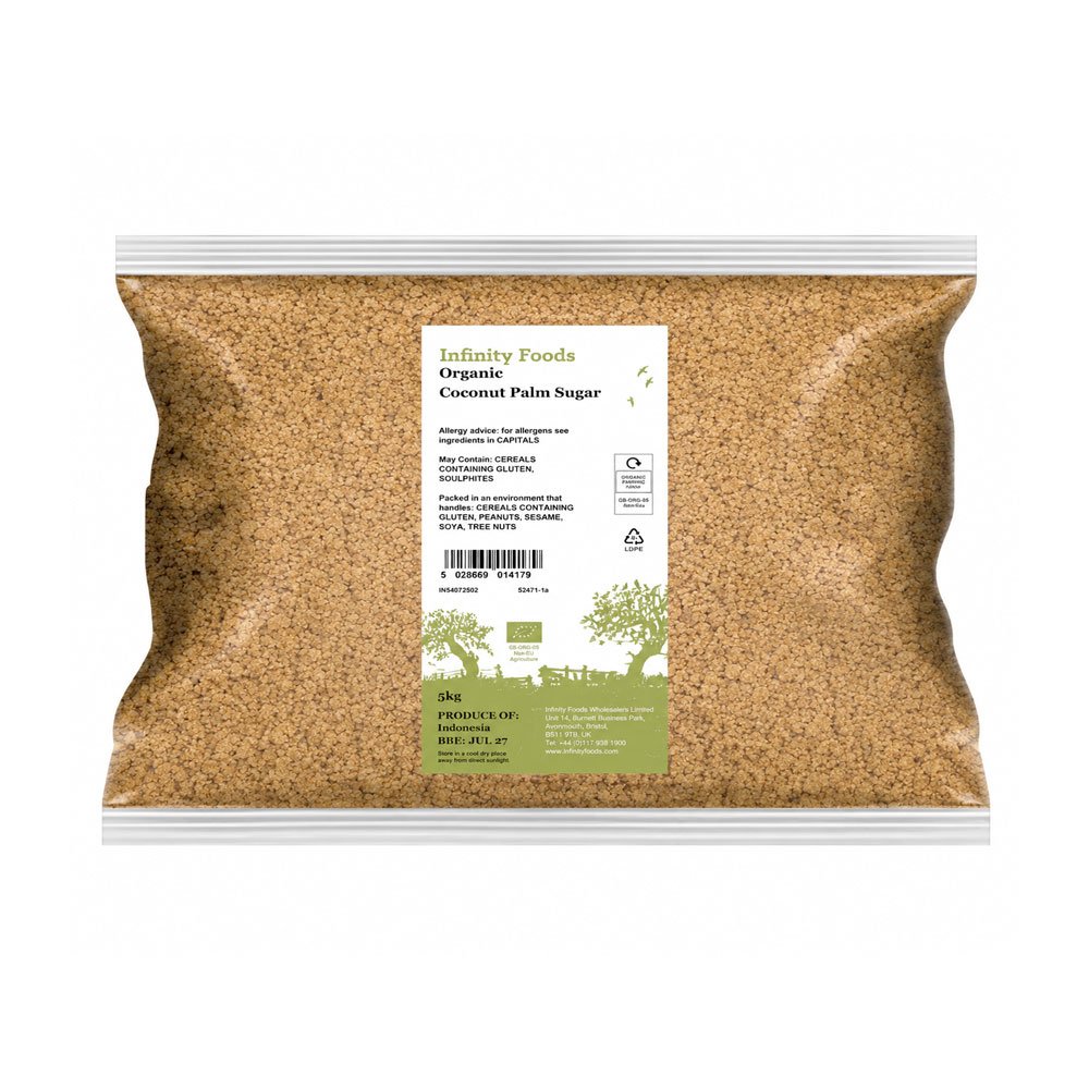 Organic Coconut Palm Sugar Infinity Foods 5kg